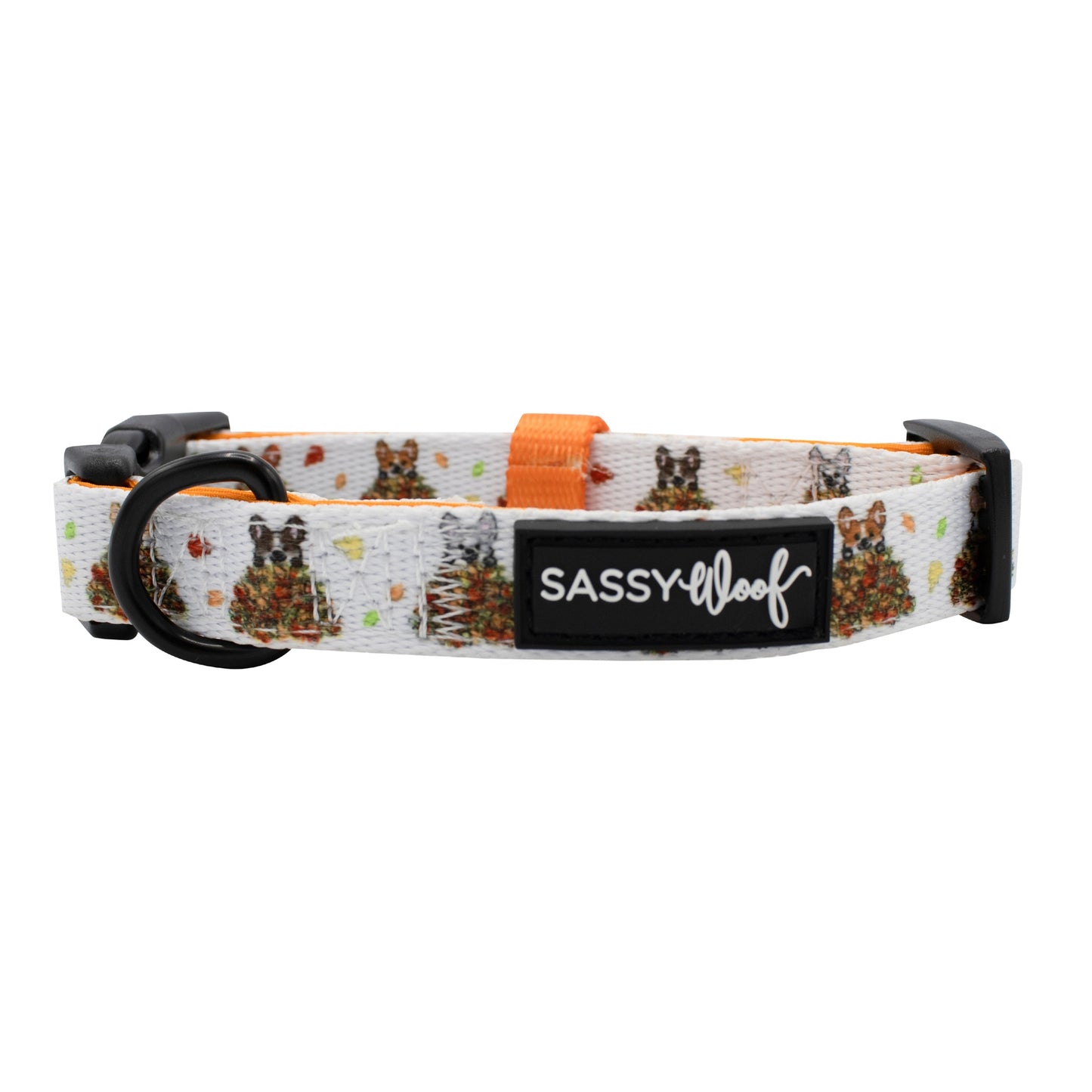Collier Corgi dans les Feuilles Sassy Woof