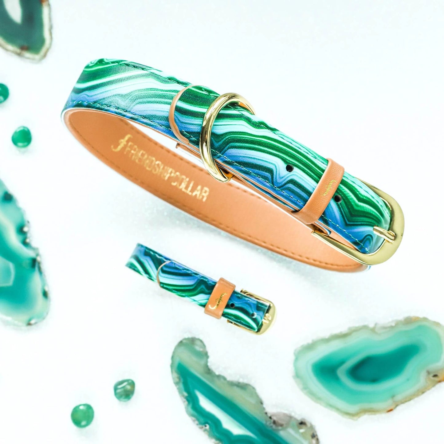 Collier et Bracelet Malachite magique Friendship Collar