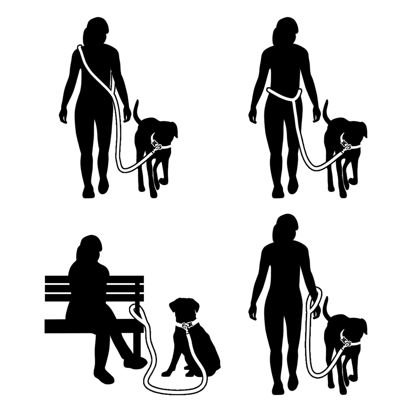 Laisse en corde Mains Libres Clémentine Sassy Woof