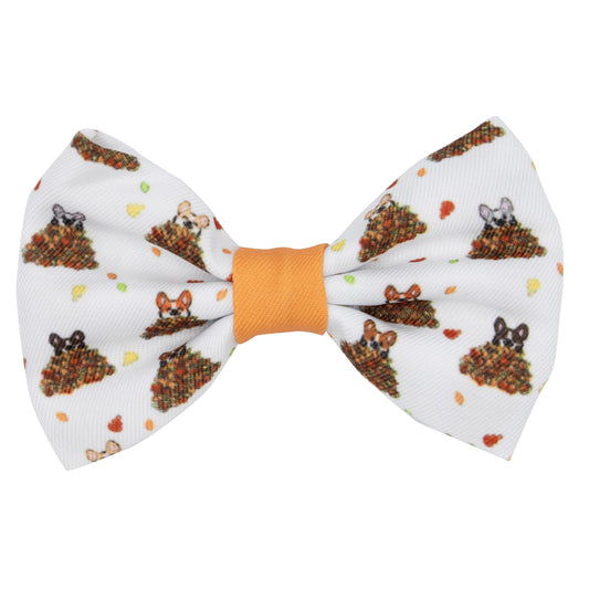 Nœud Papillon Corgi dans les feuilles Sassy Woof