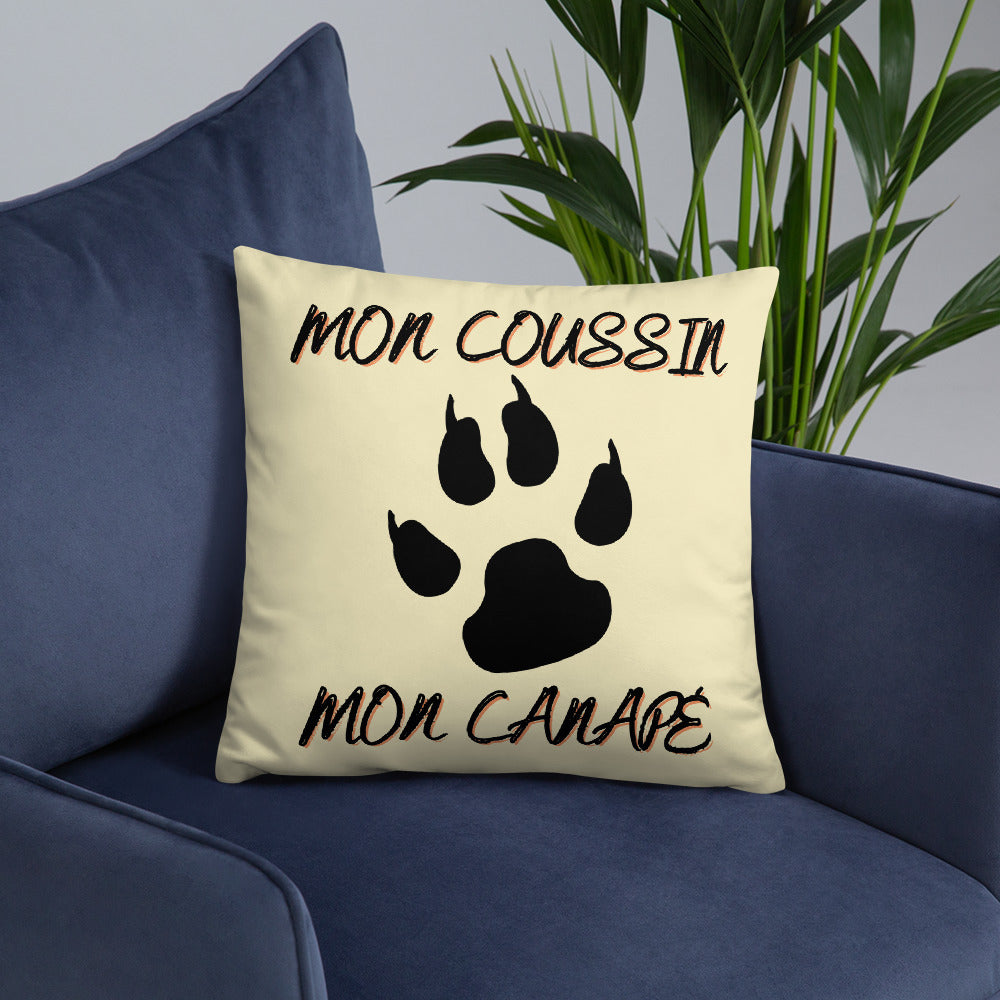 Coussin "Mon Coussin Mon Canapé" beige AVET'SERVICES