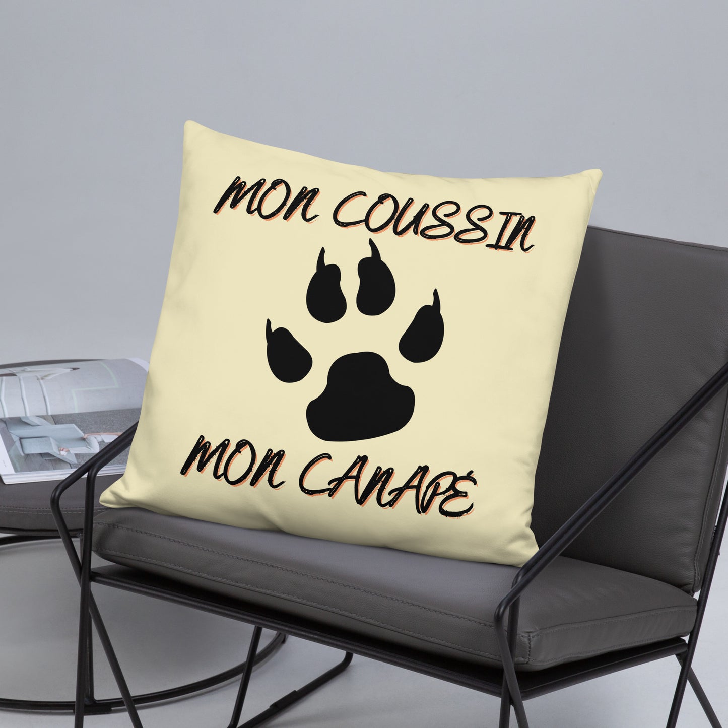 Coussin "Mon Coussin Mon Canapé" beige AVET'SERVICES