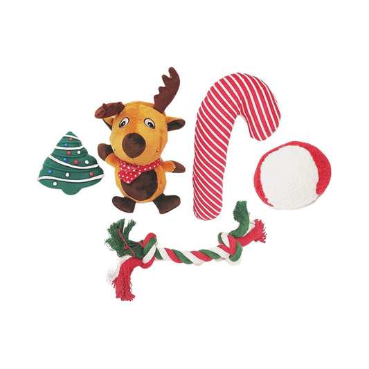Chaussette de Noel 5 jouets pour Chien Midlee Designs