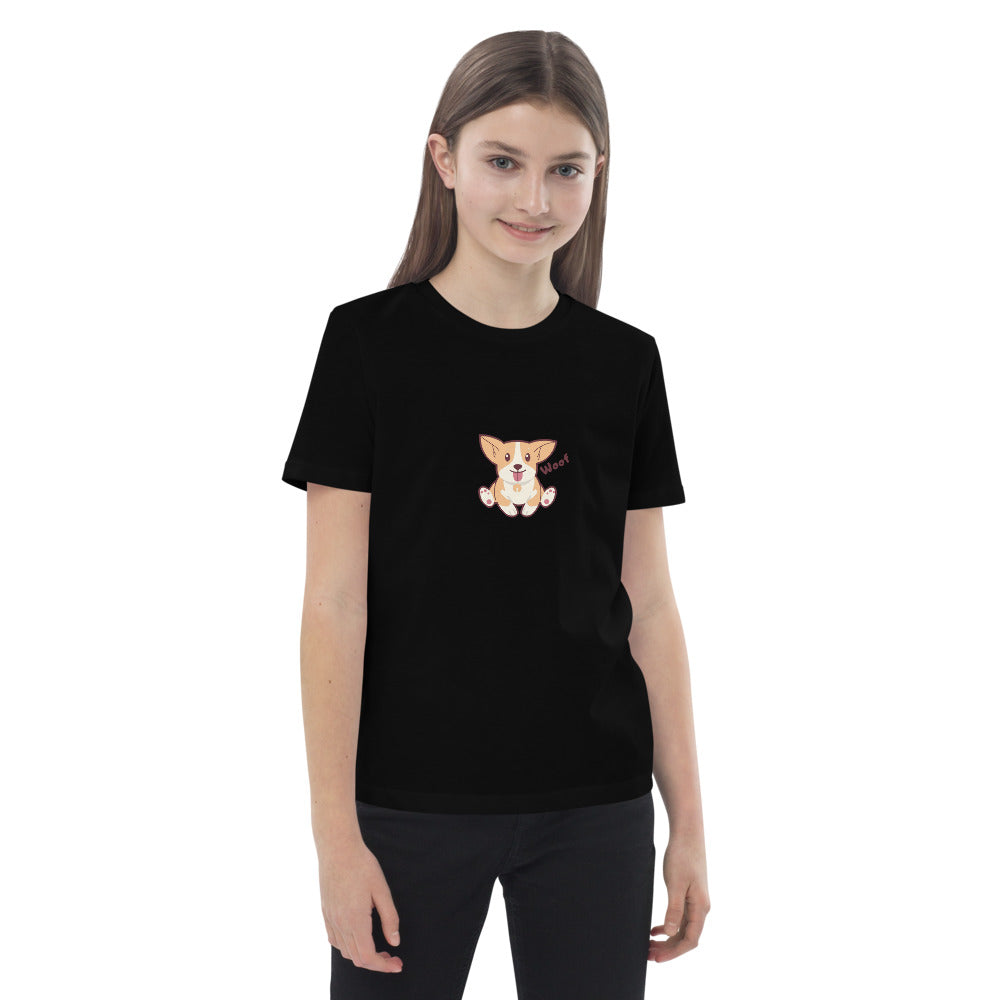 Pets Tee-shirt en coton bio enfant Woof AVET'SERVICES