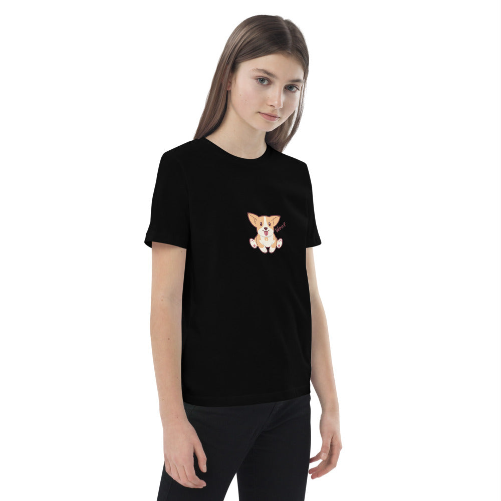 Pets Tee-shirt en coton bio enfant Woof AVET'SERVICES