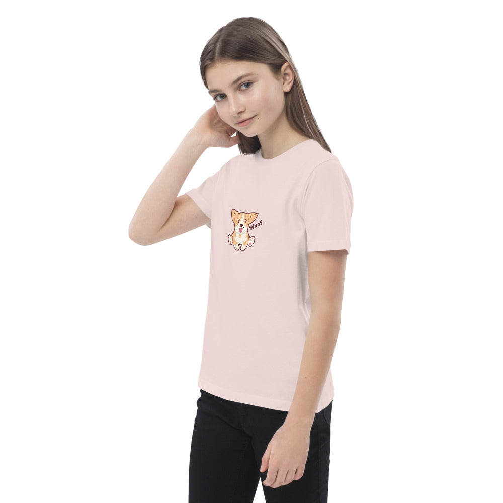 Pets Tee-shirt en coton bio enfant Woof AVET'SERVICES