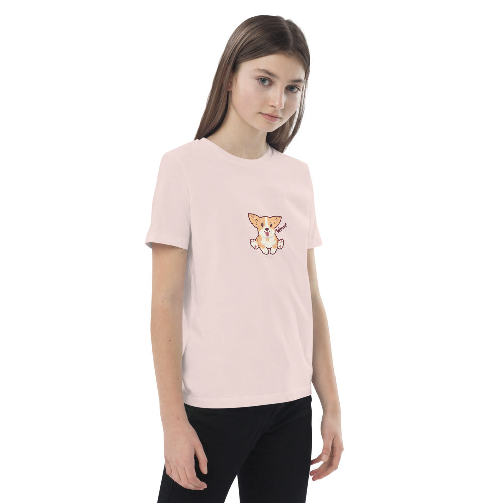 Pets Tee-shirt en coton bio enfant Woof AVET'SERVICES