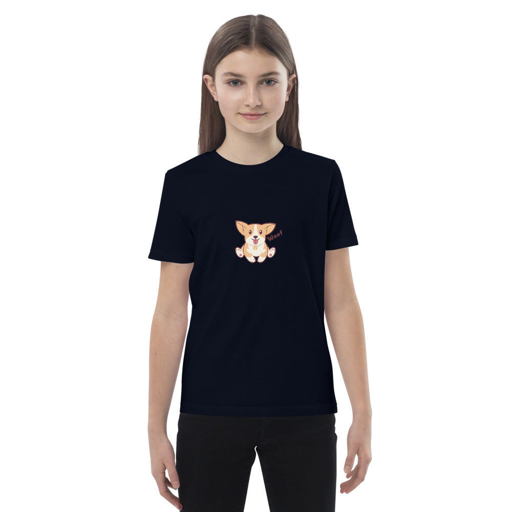 Pets Tee-shirt en coton bio enfant Woof AVET'SERVICES