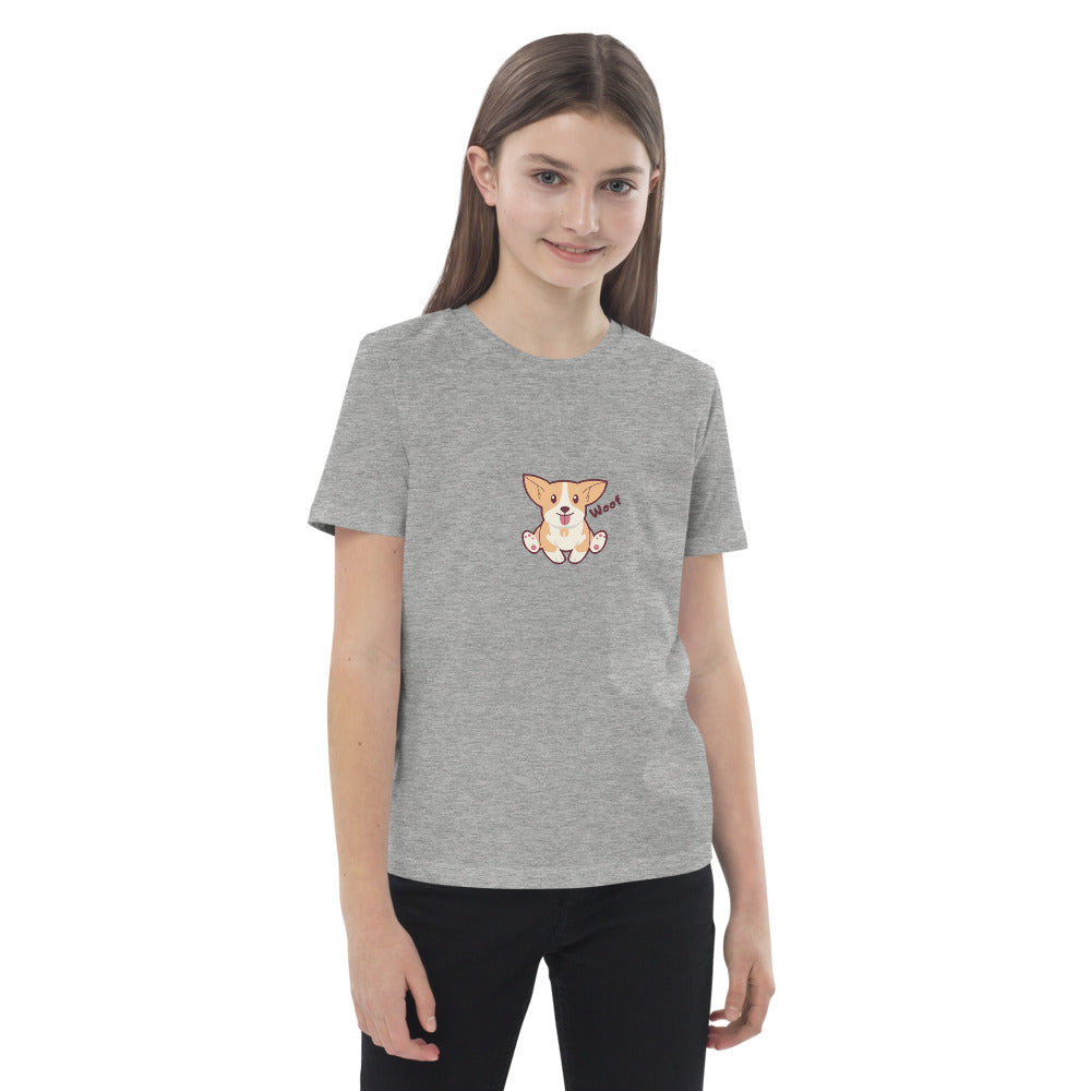 Pets Tee-shirt en coton bio enfant Woof AVET'SERVICES