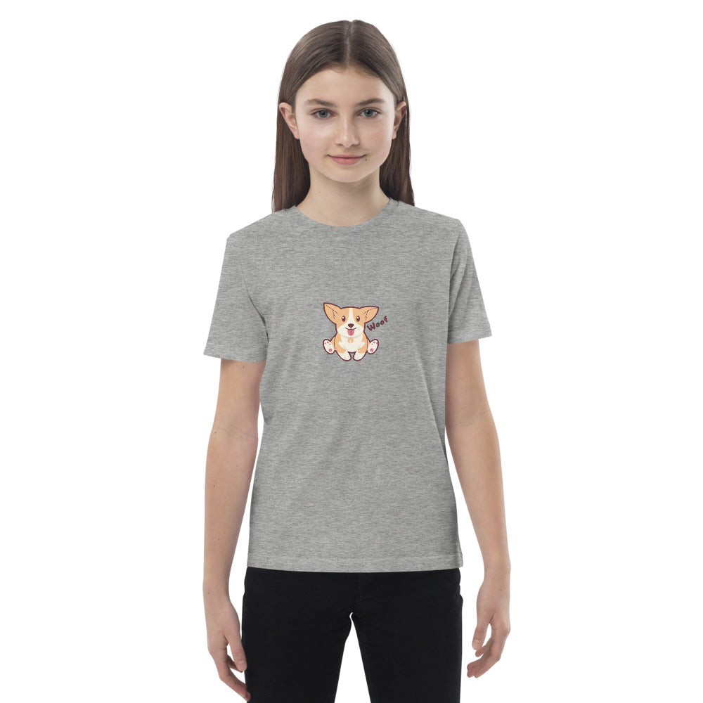 Pets Tee-shirt en coton bio enfant Woof AVET'SERVICES