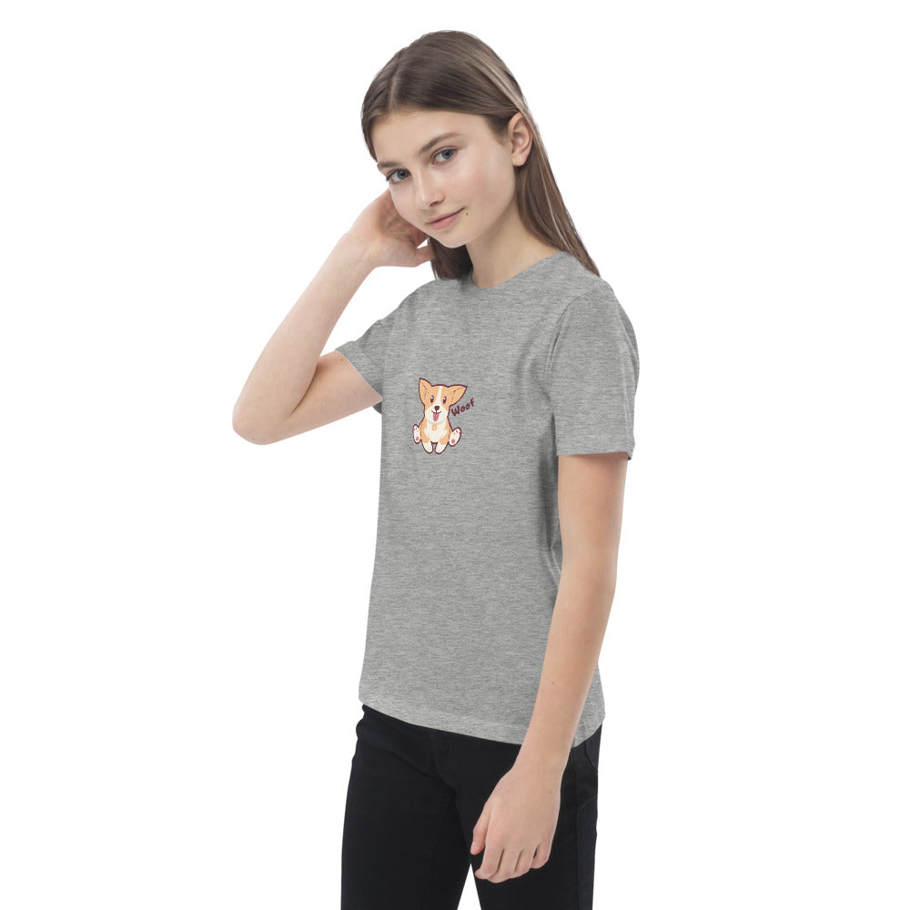 Pets Tee-shirt en coton bio enfant Woof AVET'SERVICES