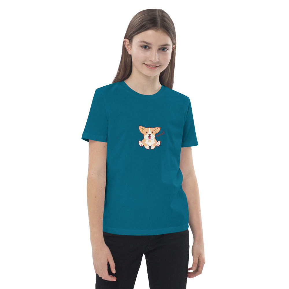Pets Tee-shirt en coton bio enfant Woof AVET'SERVICES