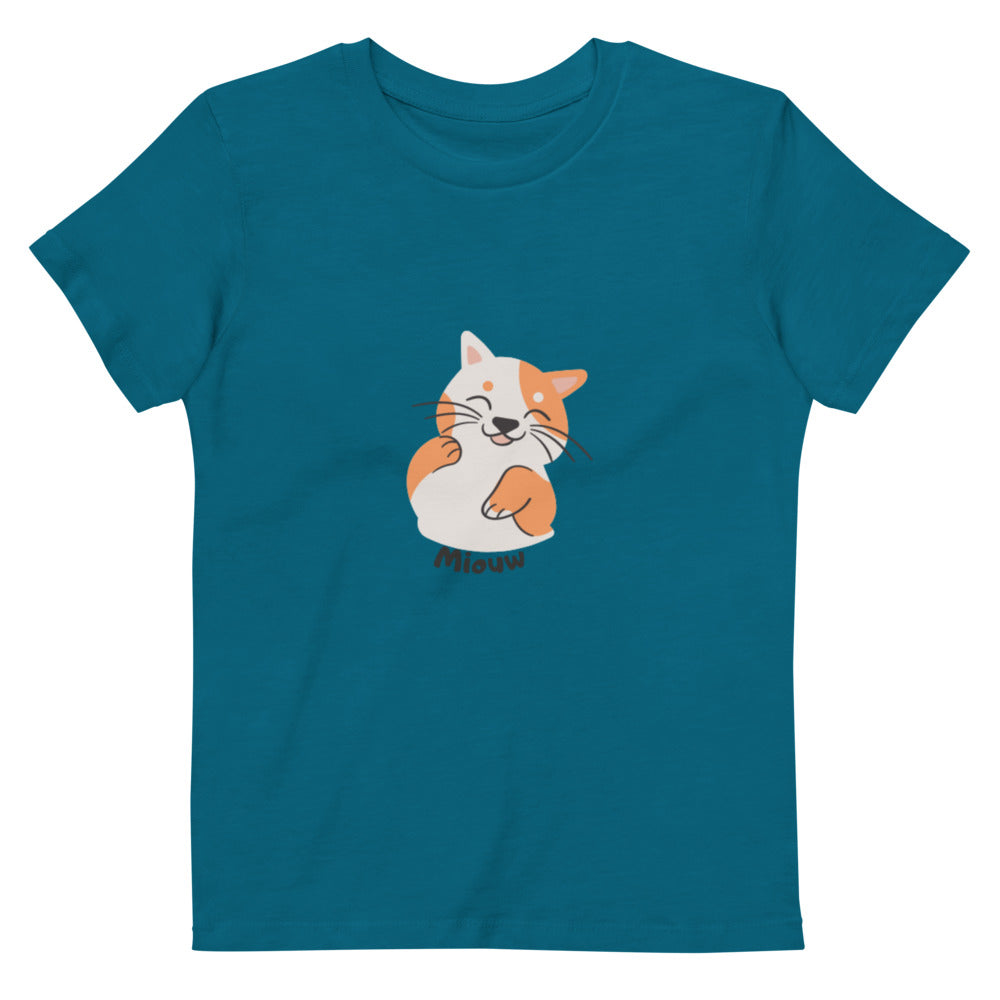 Pets Tee-shirt en coton bio enfant Miouw AVET'SERVICES