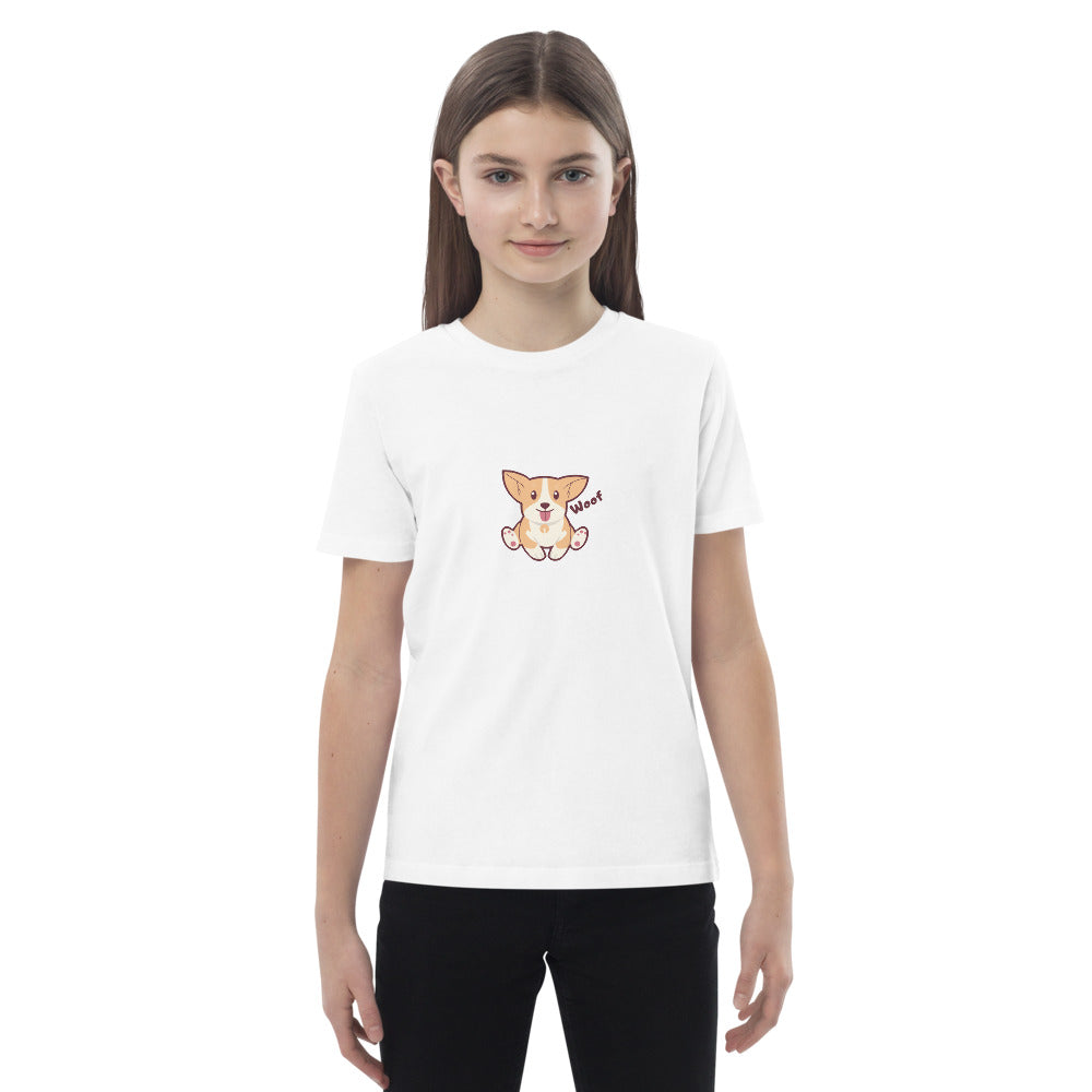 Pets Tee-shirt en coton bio enfant Woof AVET'SERVICES
