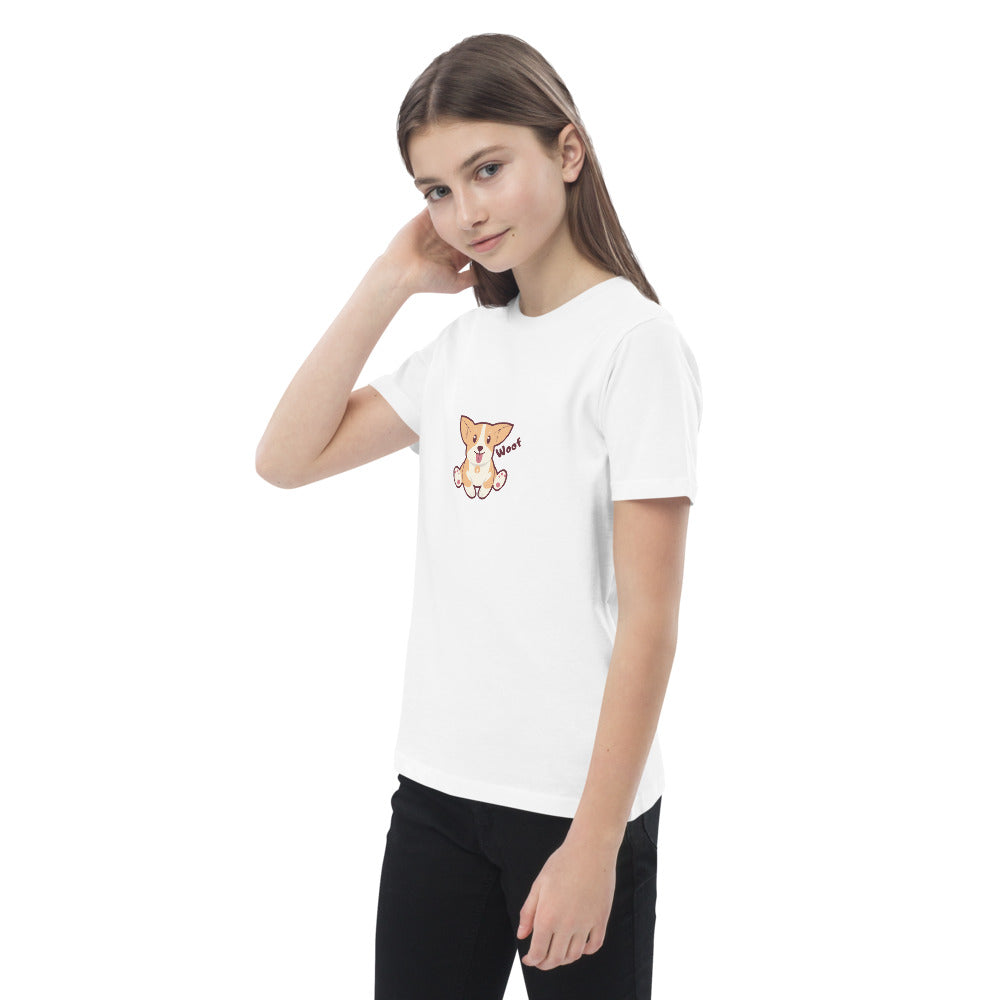 Pets Tee-shirt en coton bio enfant Woof AVET'SERVICES