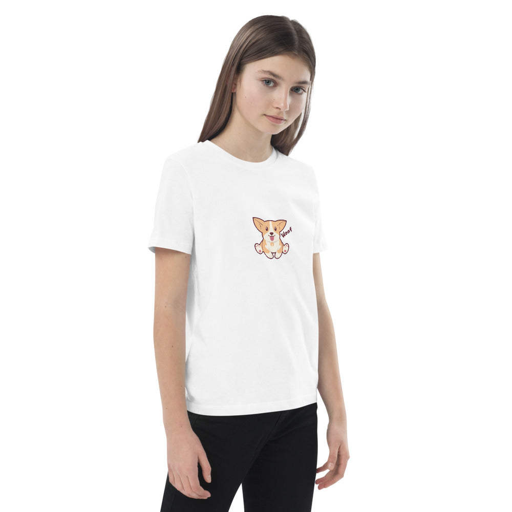 Pets Tee-shirt en coton bio enfant Woof AVET'SERVICES