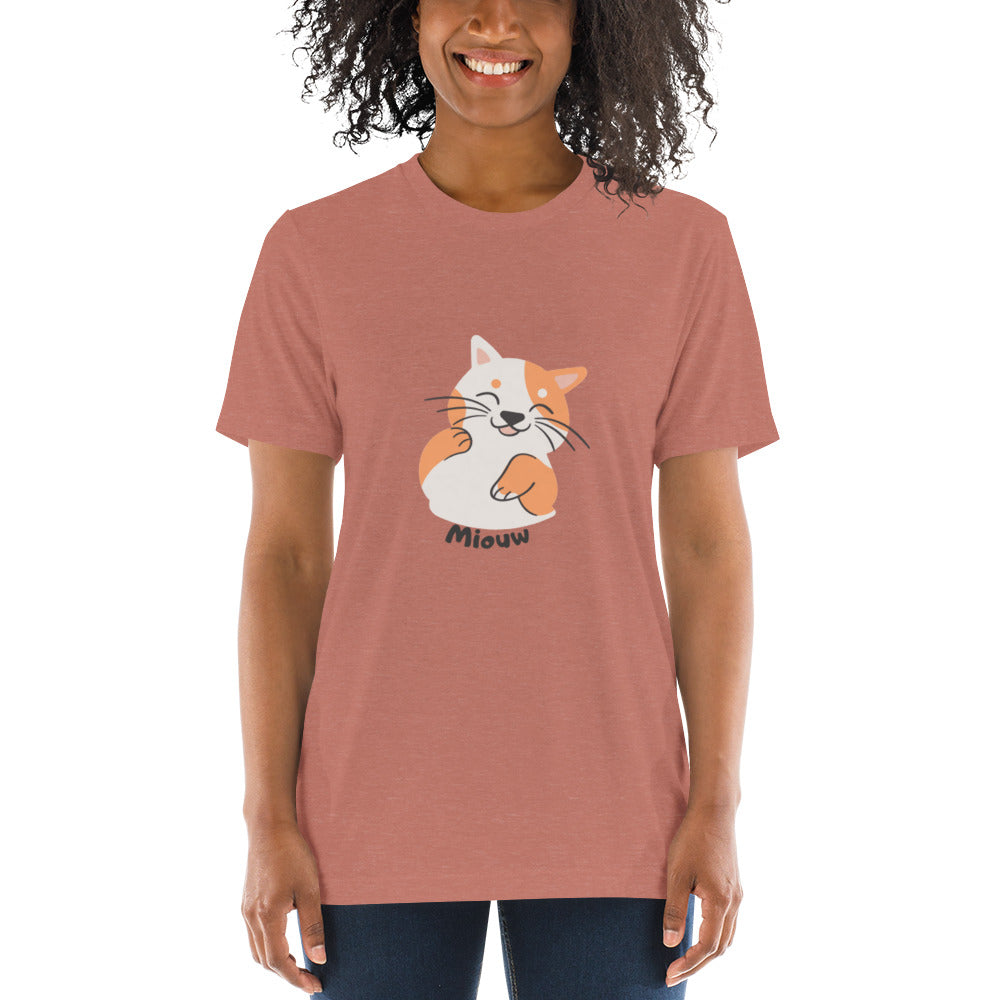 Pets T-shirt à Manches Courtes Miouw AVET'SERVICES