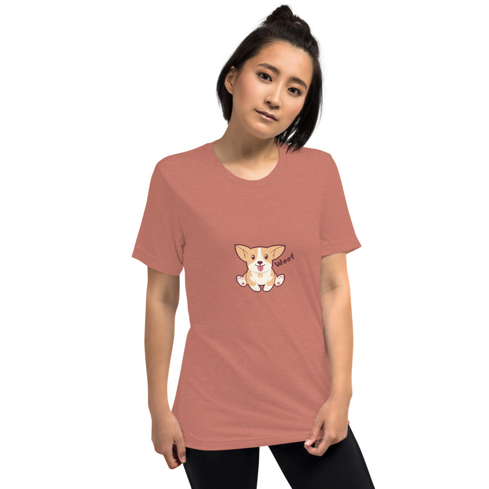 Pets T-shirt à Manches Courtes Woof AVET'SERVICES