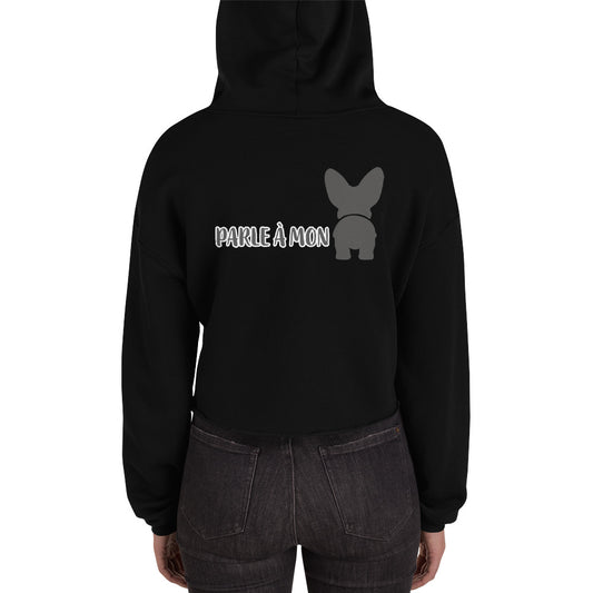 Sweat à Capuche Crop-Top Parle à mon Corgi AVET'SERVICES
