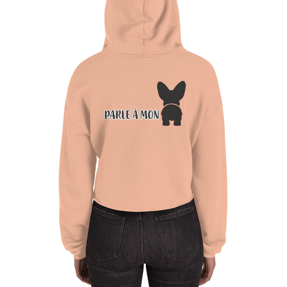 Sweat à Capuche Crop-Top Parle à mon Corgi AVET'SERVICES