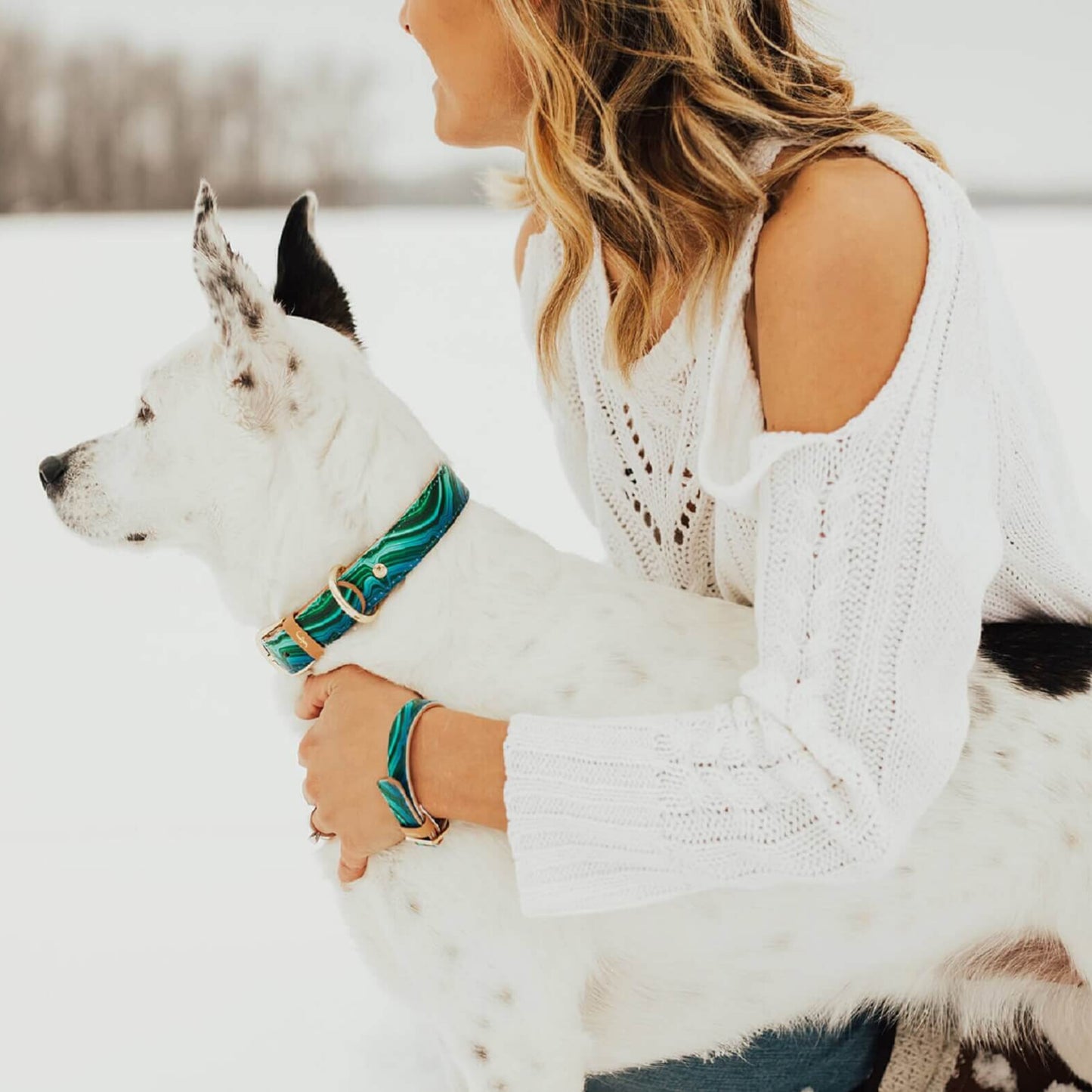 Collier et Bracelet Malachite magique Friendship Collar