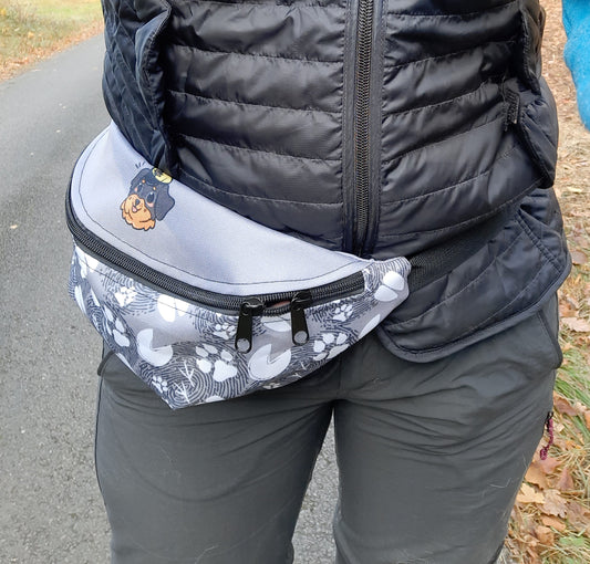 Sac Banane Empreintes Gris Nobel AVET'SERVICES