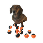 3 Mini Balles de tennis Orange/Noir Midlee Designs