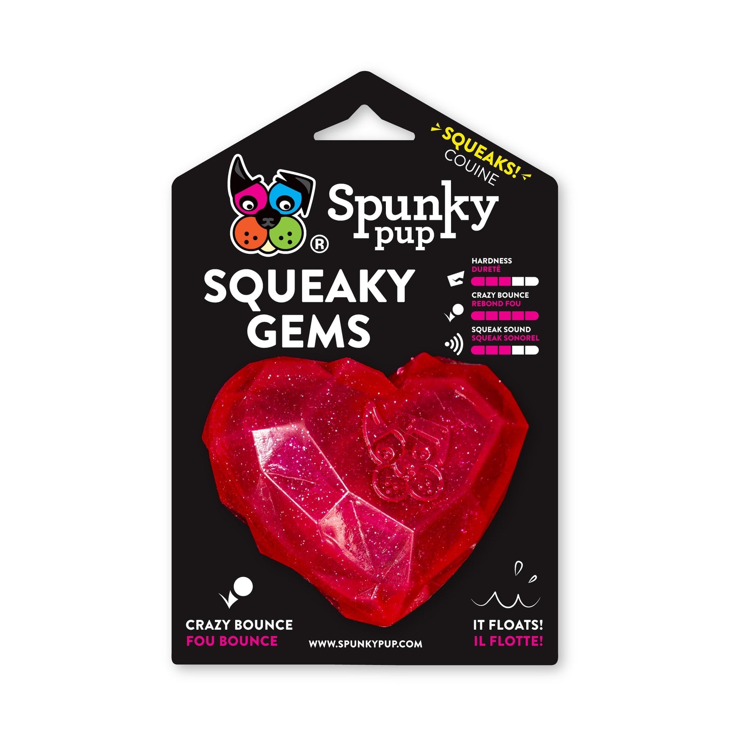 Couineur DIAMANT COEUR Spunky Pup