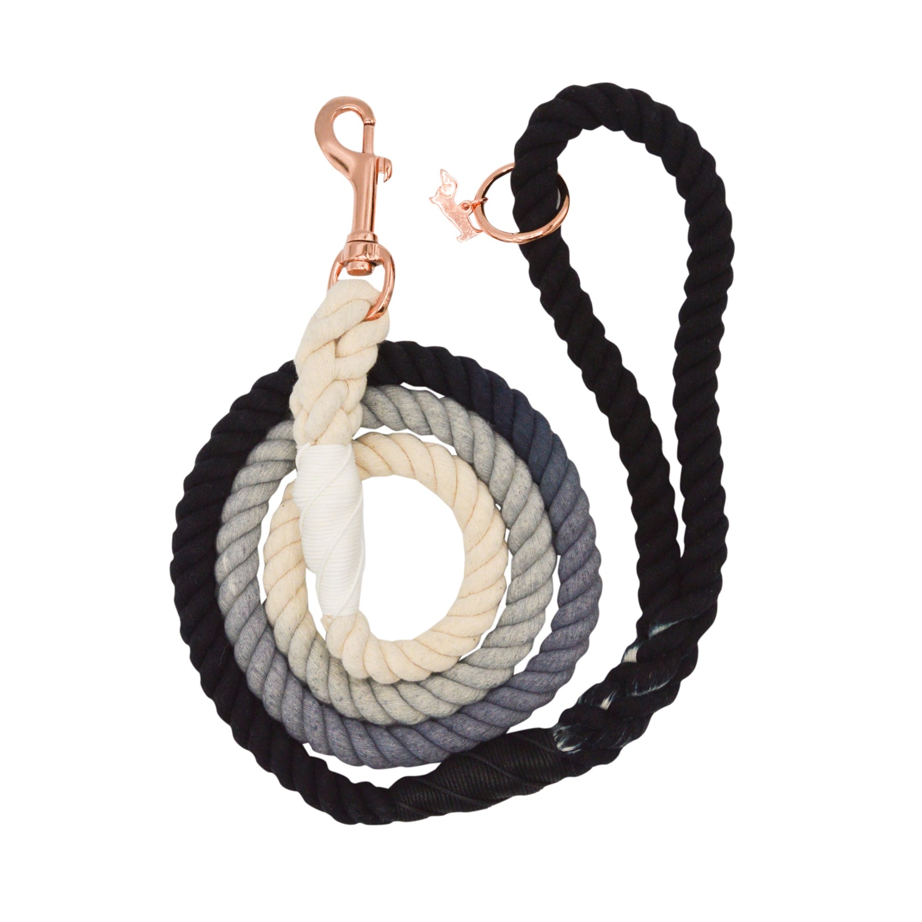 Laisse en corde OMBRE NOIRE Sassy Woof