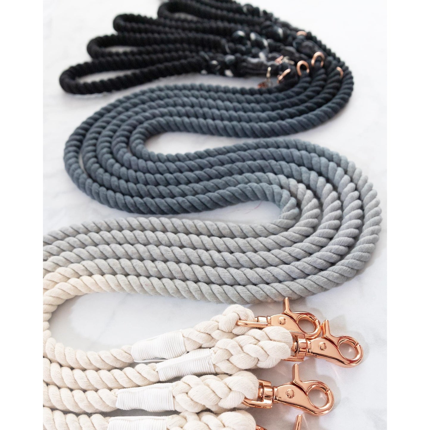 Laisse en corde OMBRE NOIRE Sassy Woof