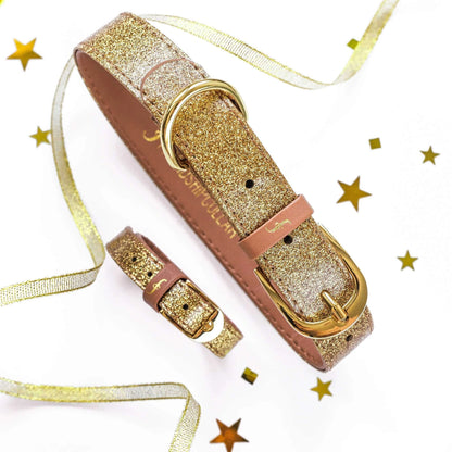 Collier et Bracelet Glitter Gold Friendship Collar