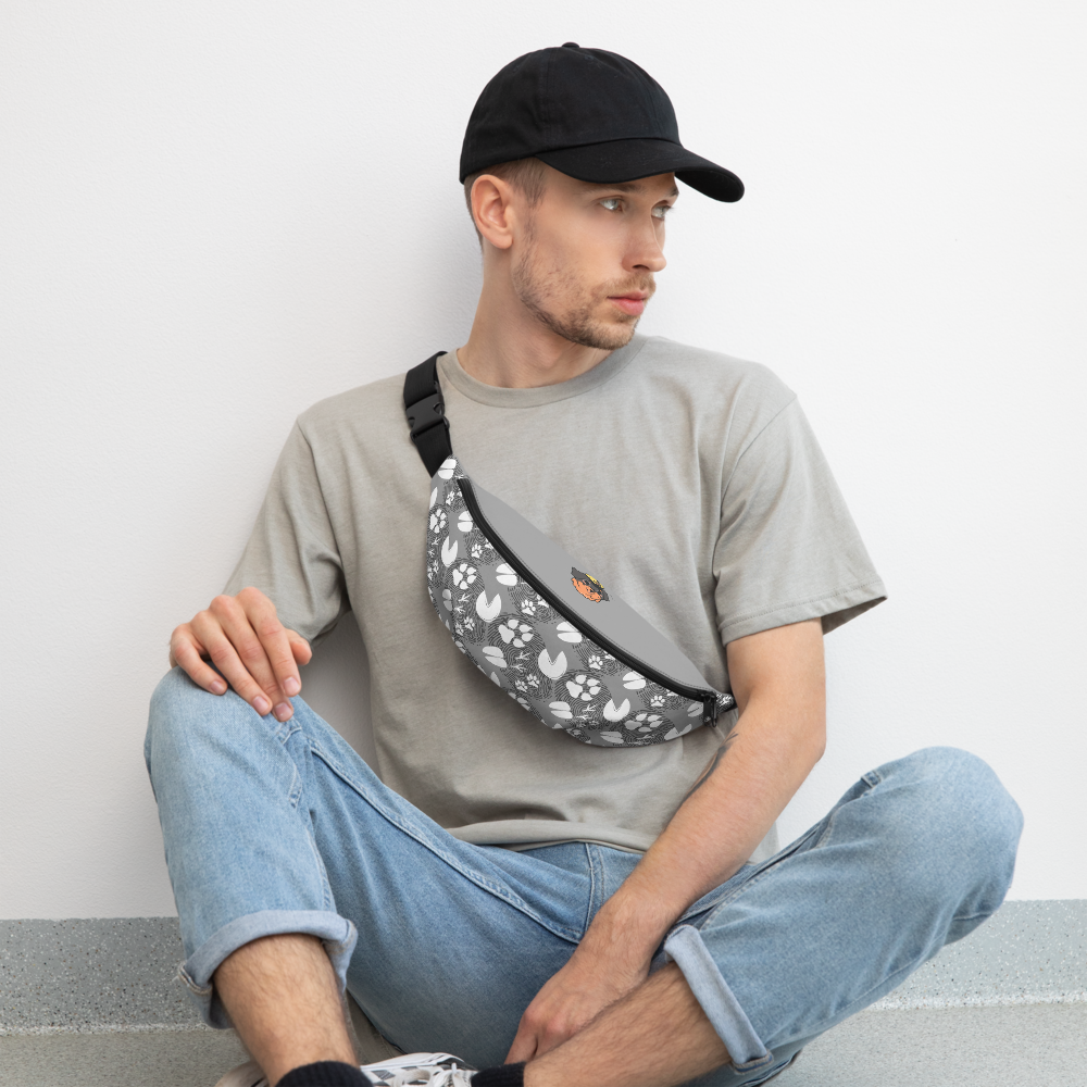 Sac Banane Empreintes Gris Nobel AVET'SERVICES