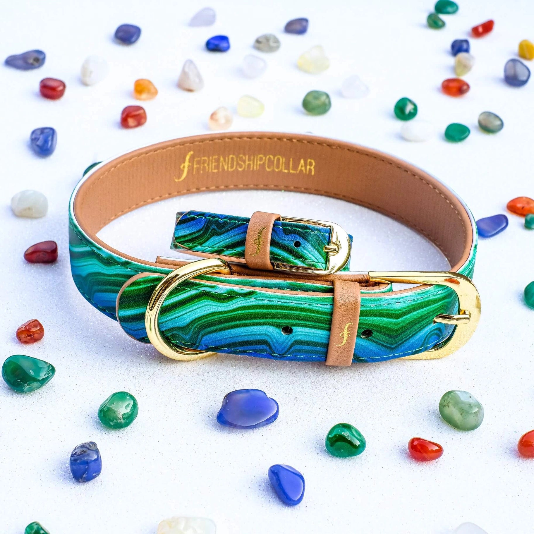 Collier et Bracelet Malachite magique Friendship Collar