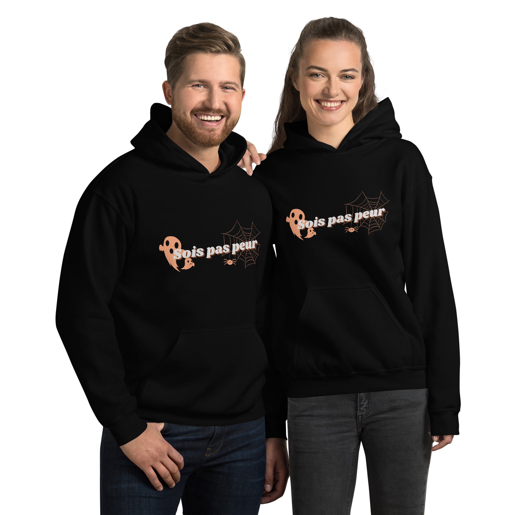 Sweat à capuche Sois pas peur halloween AVET'SERVICES