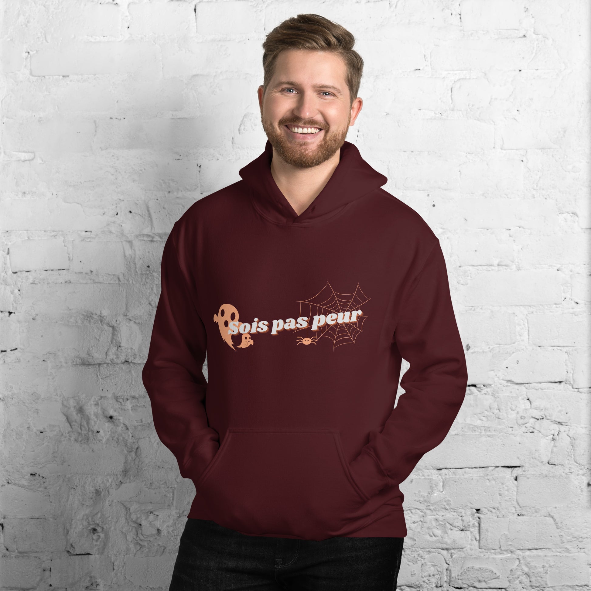 Sweat à capuche Sois pas peur halloween AVET'SERVICES