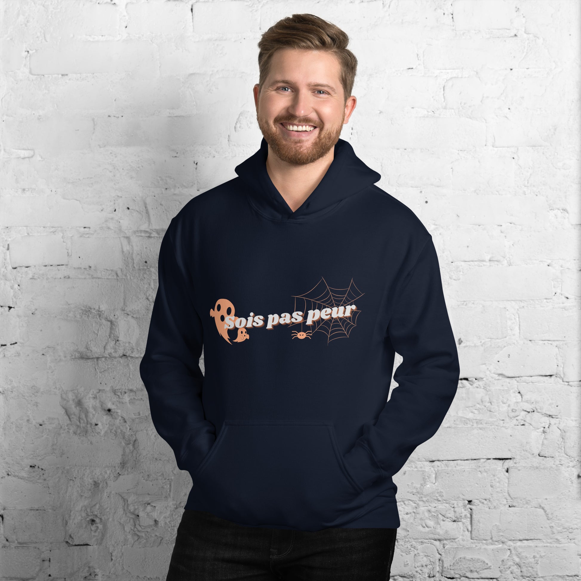 Sweat à capuche Sois pas peur halloween AVET'SERVICES