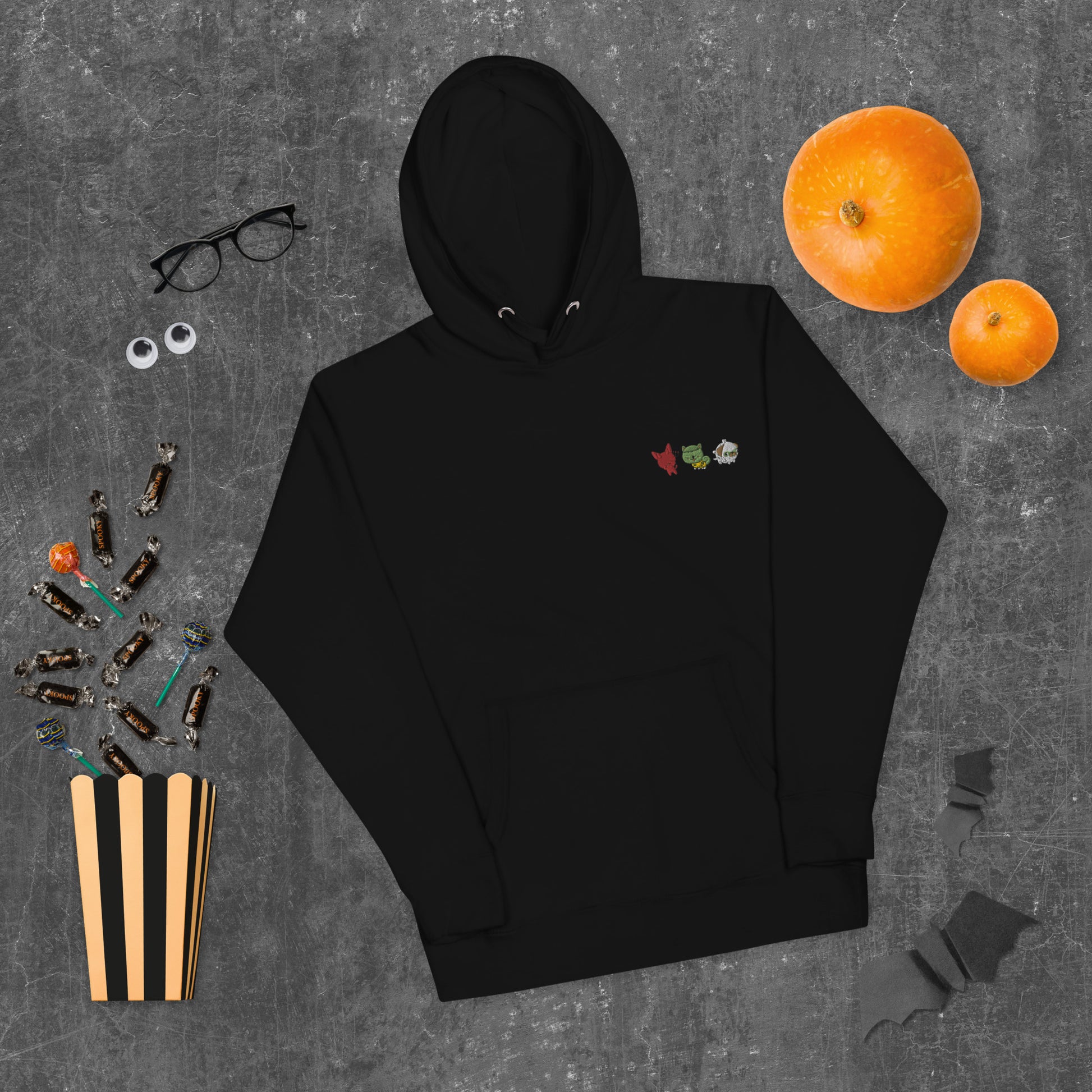 Sweat à Capuche Halloween Suits Brodé AVET'SERVICES