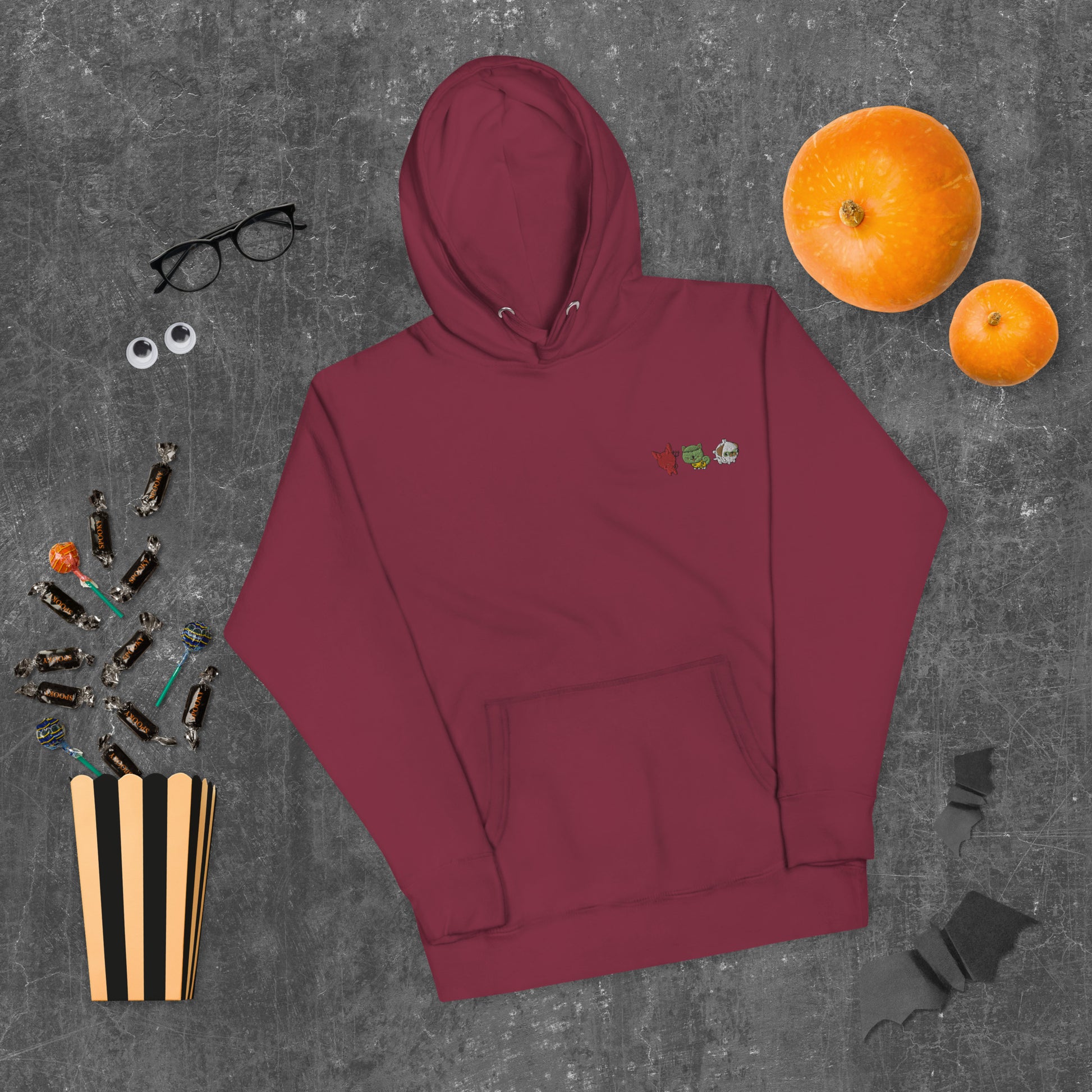 Sweat à Capuche Halloween Suits Brodé AVET'SERVICES