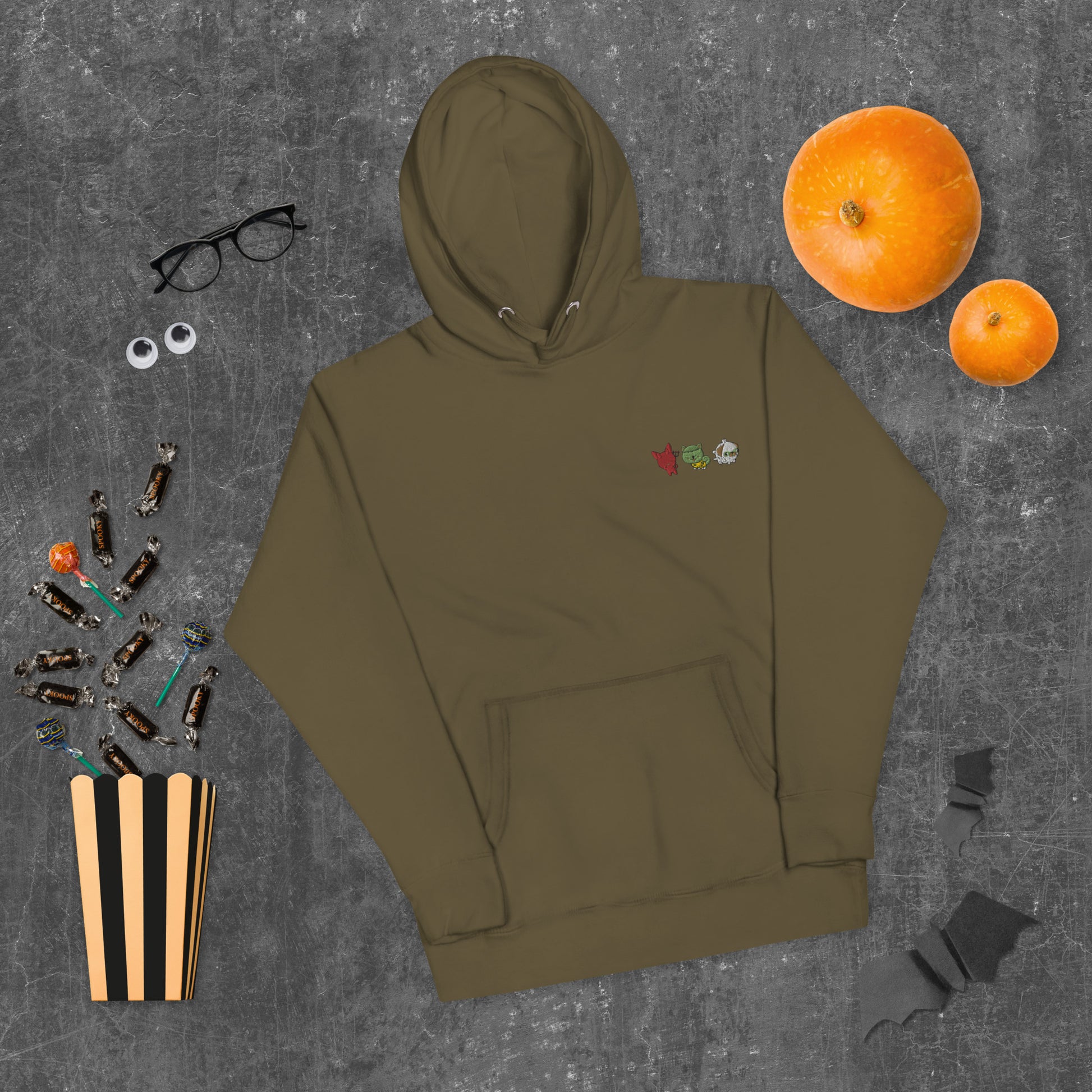 Sweat à Capuche Halloween Suits Brodé AVET'SERVICES